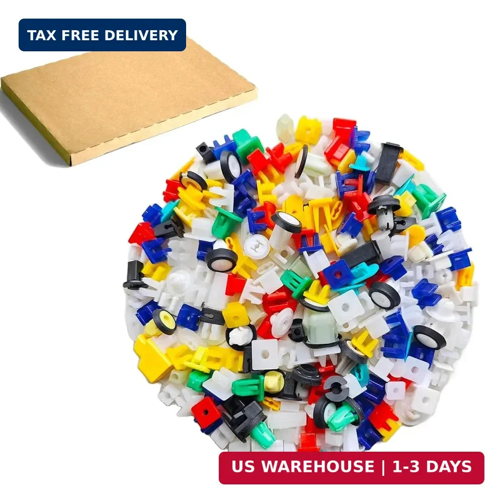 200 Pcs Mixed Auto Car Nylon License Plate Screw Inserts Nylon Grommet Nut Assor 200 Pcs Mixed Auto Car Nylon License Plate Screw Inserts Nylon Grommet Nut Assor