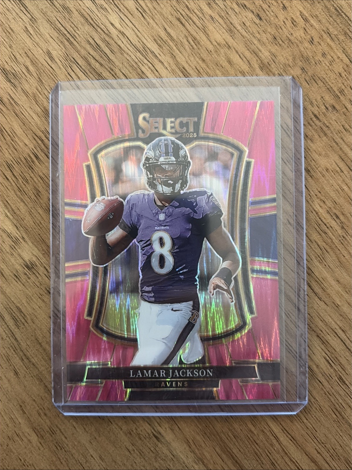 2025 Panini Select Lamar Jackson Premier Level Pink #160 2025 Panini Select Lamar Jackson Premier Level Pink #160
