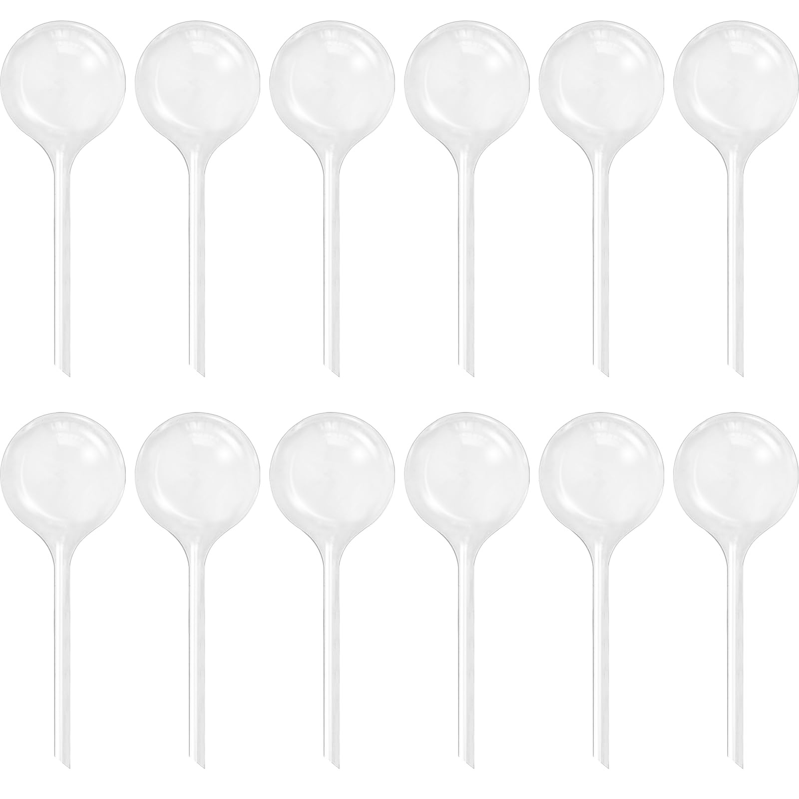 Cmaqpw 12 PCS Large Plastic Self-Watering Bulbs,Clear Watering Clear