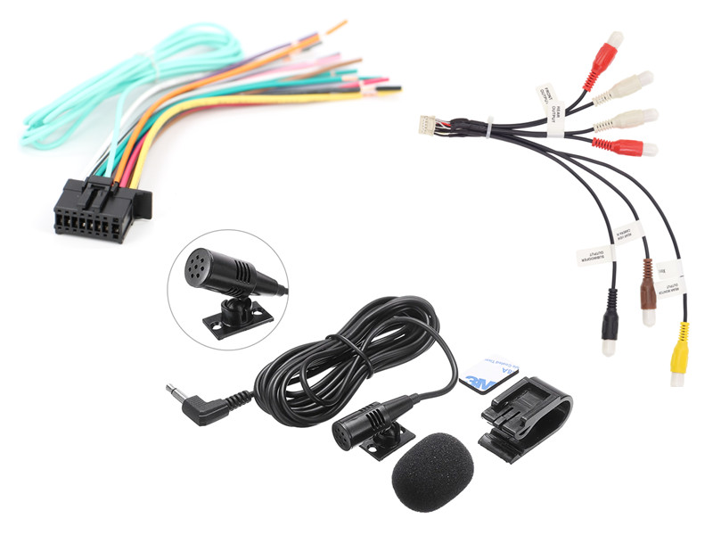 Xtenzi Car Audio Cable Set RCA Wire Harness Mic for Pioneer DMH240EX DMH-240EX