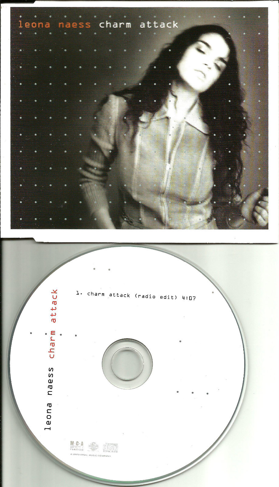 LEONA NAESS Charm Attack  w/RARE EDIT UK Made PROMO DJ CD Single 1998 USA Seller