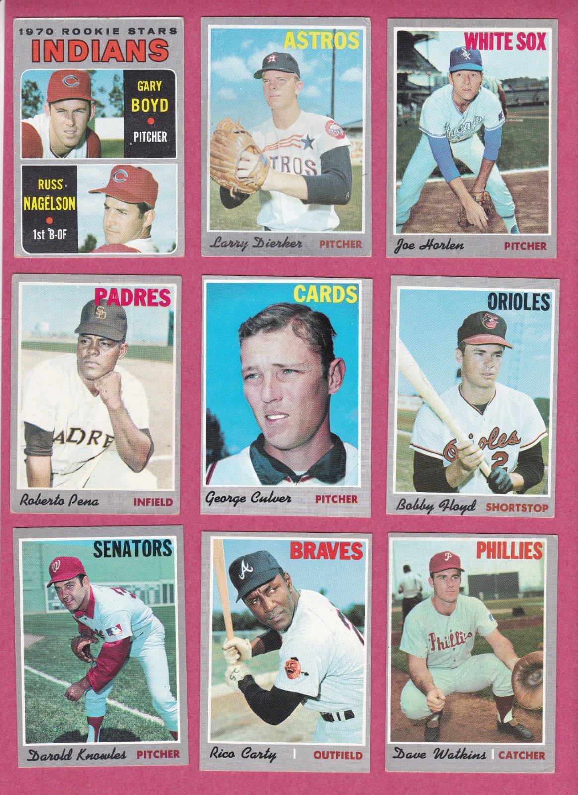 1970 Topps Baseball Cards #3-#299, mostly VG/EX to EXMT commons