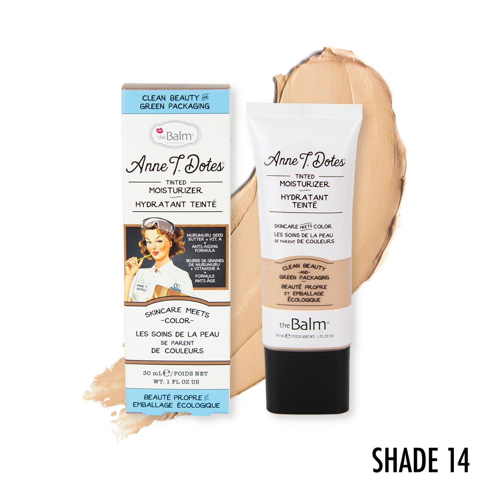 NEW Anne T. Dotes Tinted Moisturizer Shade 14 theBalm Cosmetics