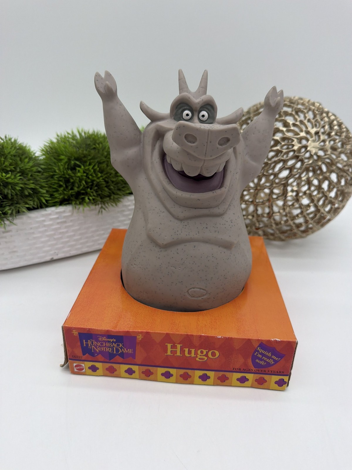 Disney Hunchback of Notre Dame Hugo Gargoyle Squeeze Figure Mattel Boxed
