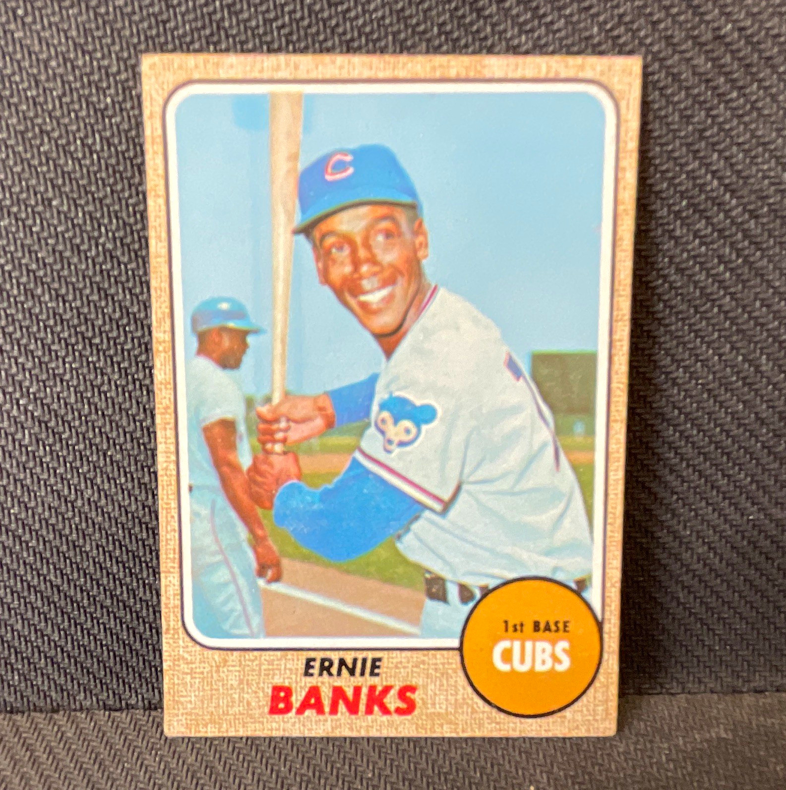 Topps 1968 Ernie Banks Chicago Cubs #355 Baseball Card Base Set Topps 1968 Ernie Banks Chicago Cubs #355 Baseball Card Base Set