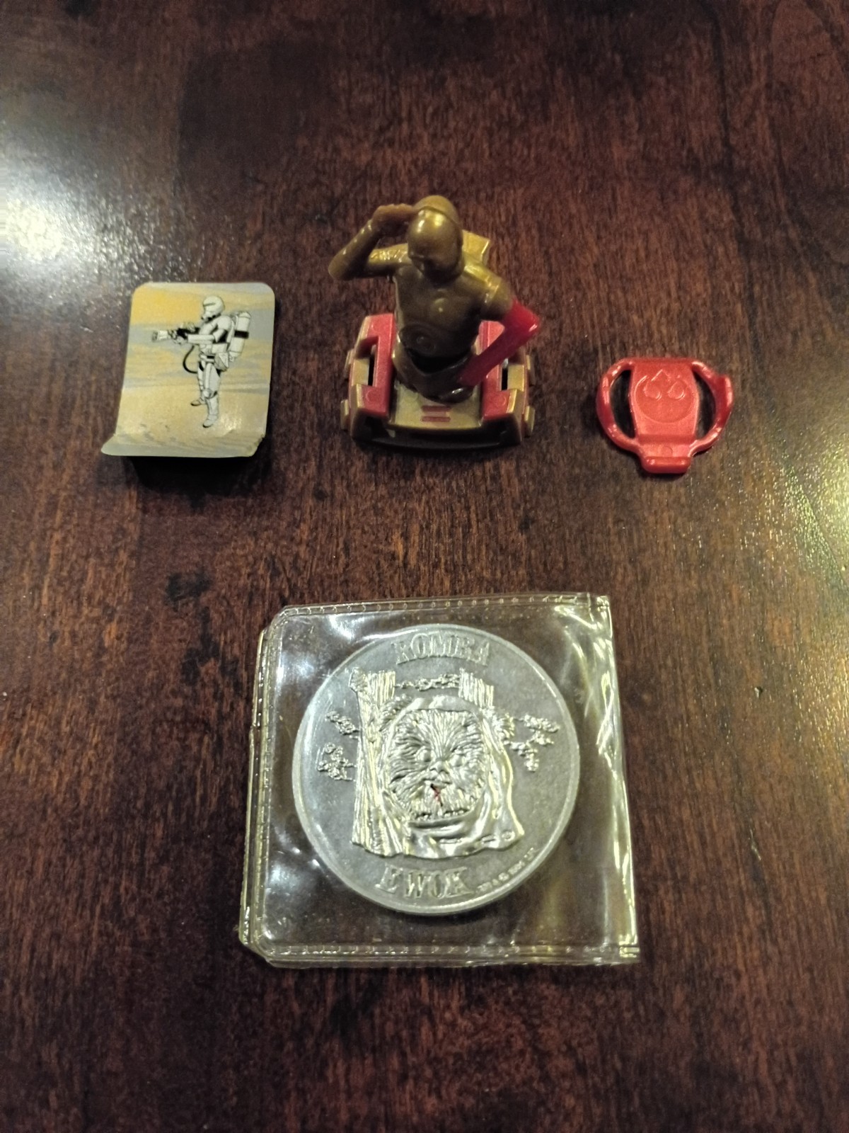 Star Wars Vintage 1984 Kenner Coin - Romba - Used. + C3PO figure See Pictures.
