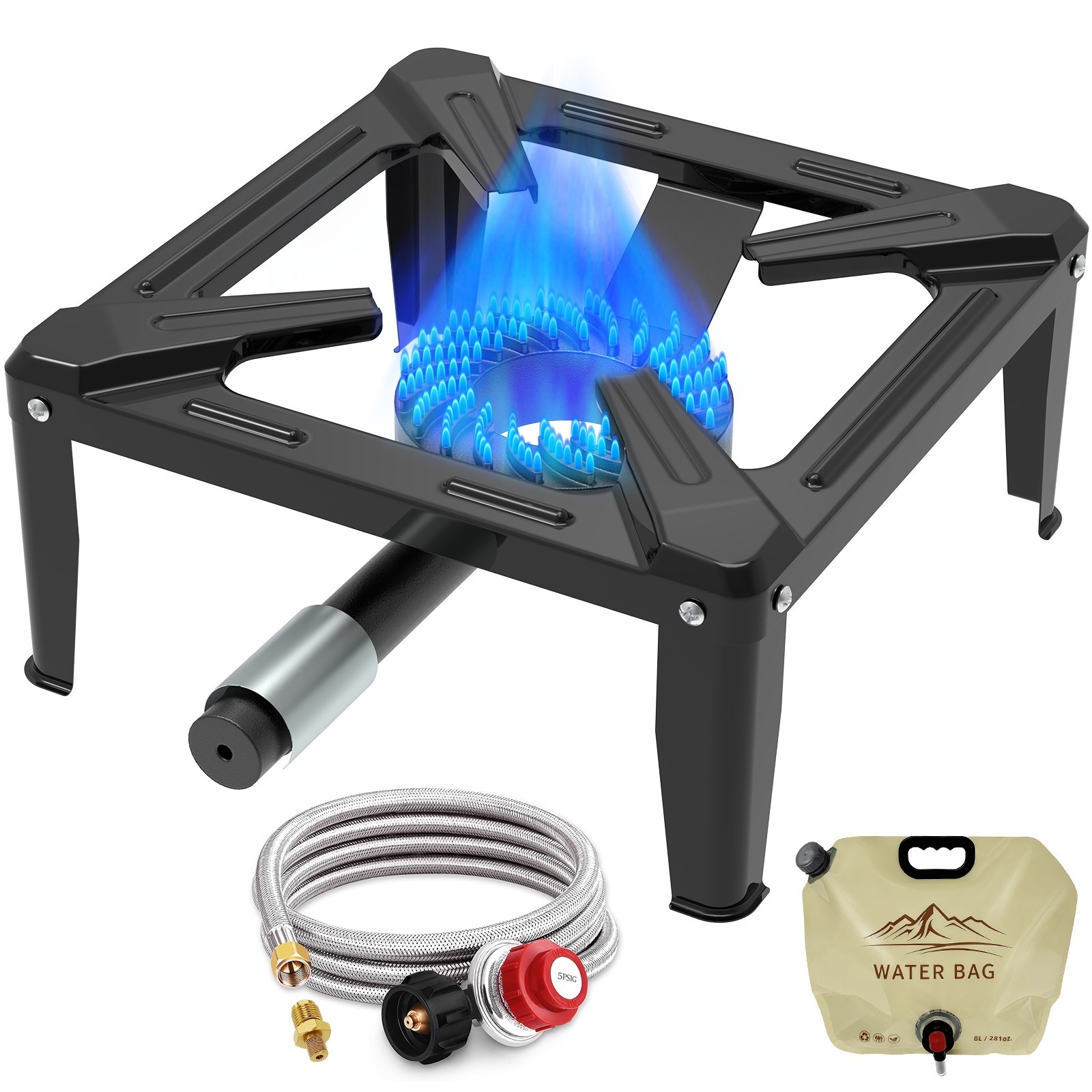 Single Burner Propane Gas Stove 13000 BTU Portable Outdoor Cooker Single Burner Propane Gas Stove 13000 BTU Portable Outdoor Cooker
