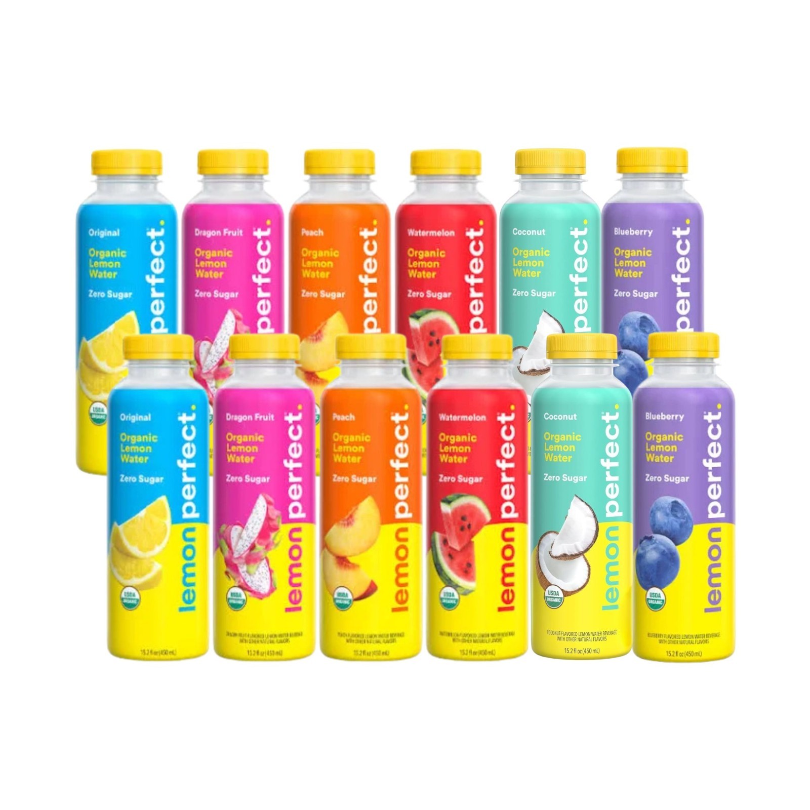 Lemon Perfect 6‑Flavor Variety Pack – 6 or 12 Bottles – Organic Lemon Water Lemon Perfect 6‑Flavor Variety Pack – 6 or 12 Bottles – Organic Lemon Water