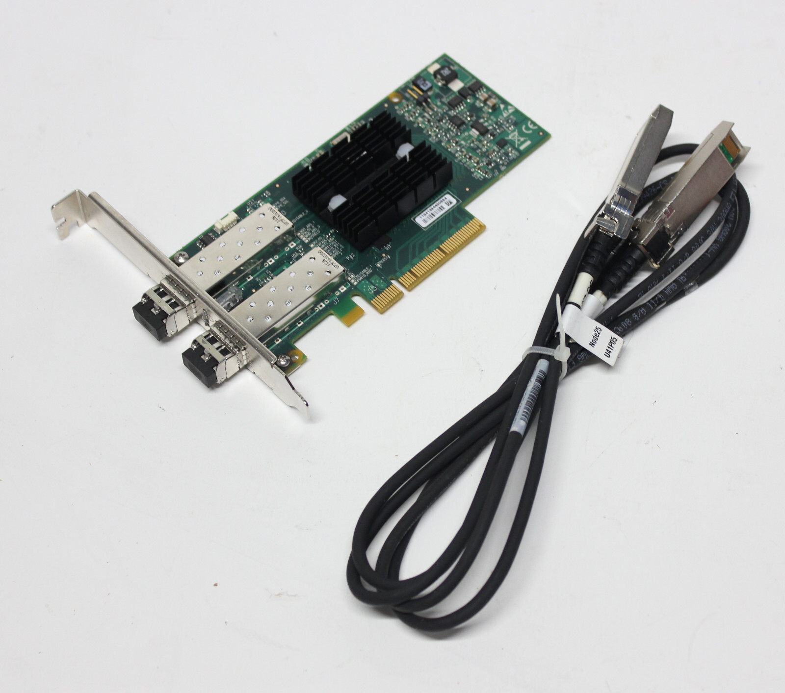 Mellanox ConnectX-2 MNPH29D-XTR Dual-Port 10GB SFP+ PCIe Card High Profile+Cable Mellanox ConnectX-2 MNPH29D-XTR Dual-Port 10GB SFP+ PCIe Card High Profile+Cable