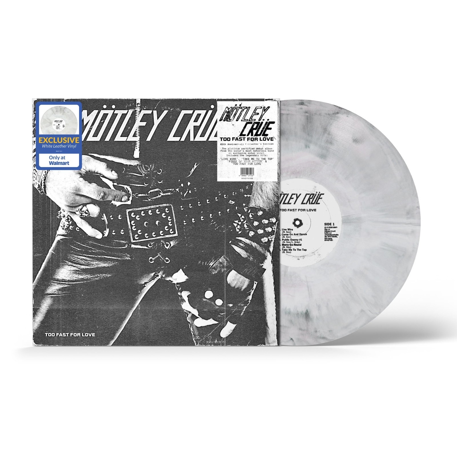 MOTLEY CRUE Too fast for love. 45th 2026 white leather colored vinyl pre-sale MOTLEY CRUE Too fast for love. 45th 2026 white leather colored vinyl pre-sale