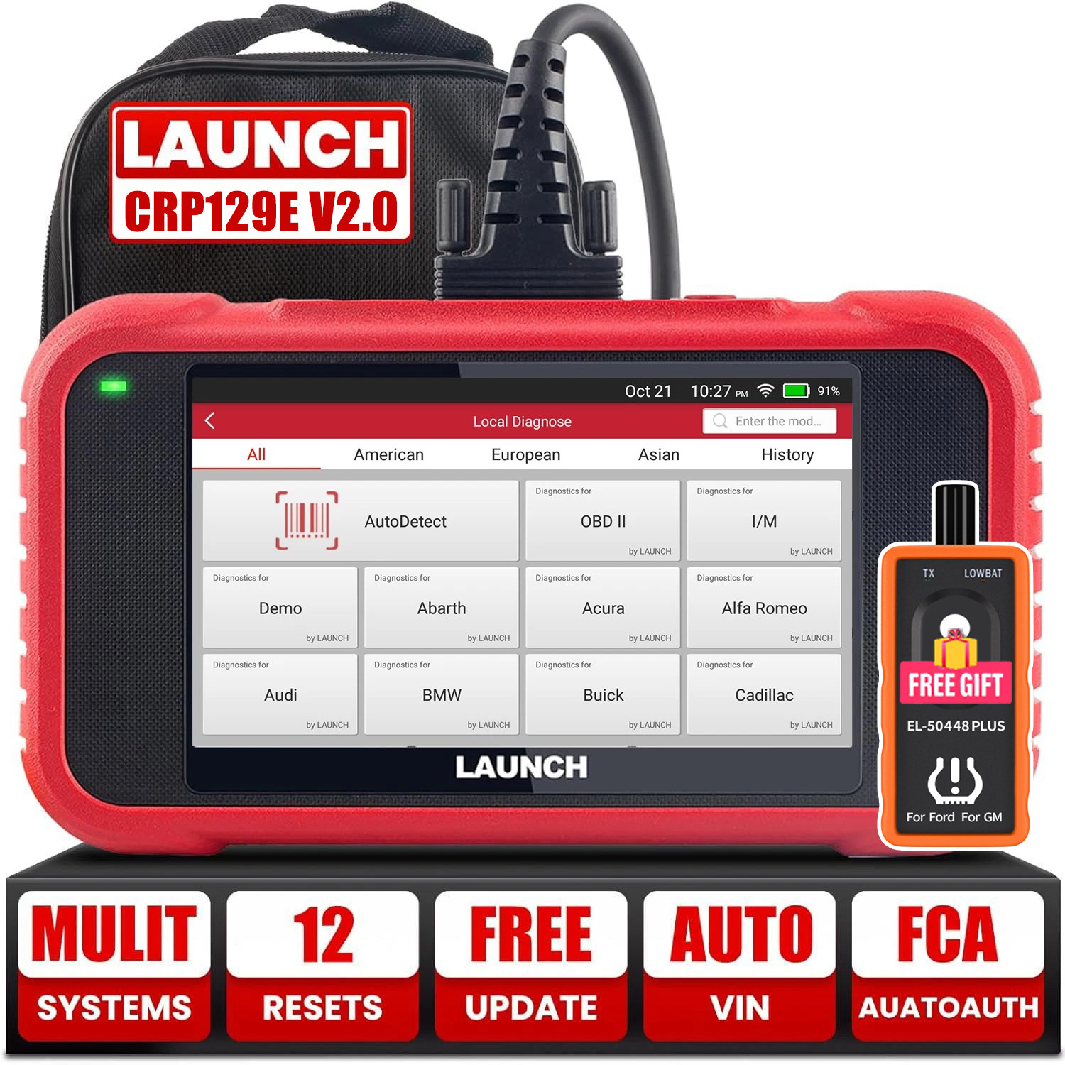 2026 LAUNCH CRP129E V2.0 Car Diagnostic Tool Scanner TPMS DPF Injector Coding 2026 LAUNCH CRP129E V2.0 Car Diagnostic Tool Scanner TPMS DPF Injector Coding