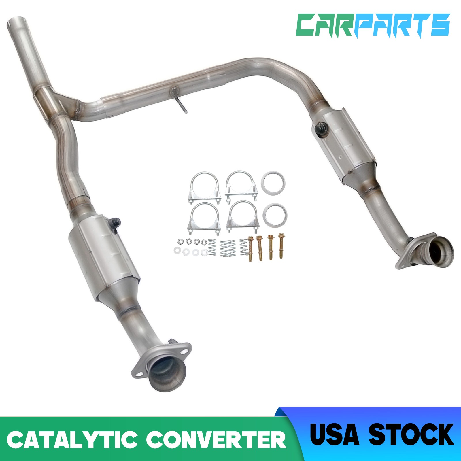 2Pcs Catalytic Converter Fit Ford F-150 2004-2008 Lincoln Mark LT 2006-2008 5.4L