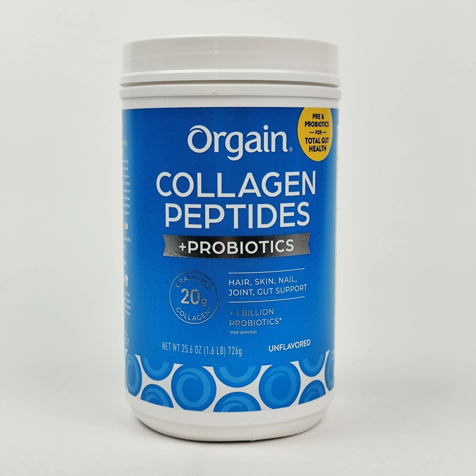 Orgain Collagen Peptides + Probiotics 25.6 oz Powder Unflavored
