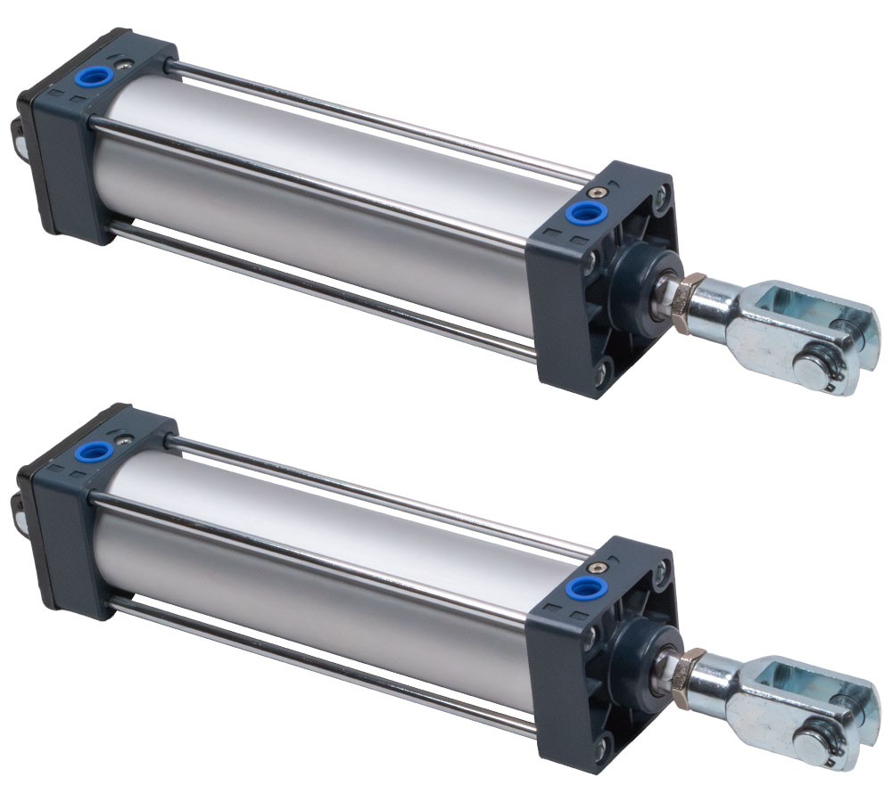 (2 Pack) Double Acting Tailgate Tie Rod Style Pneumatic Cylinder