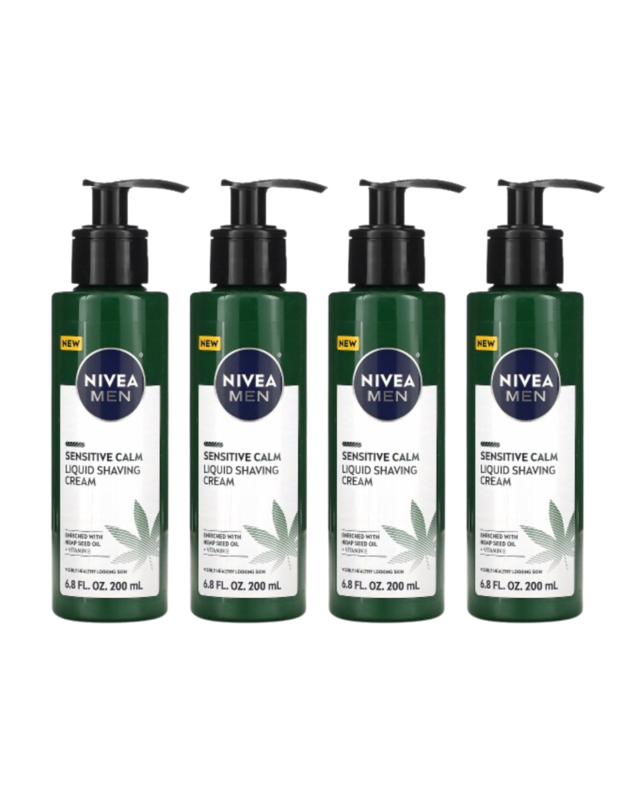 4 Pack of Nivea Men Sensitive Calm Liquid Shaving Cream 6.8 fl oz Discontinued 4 Pack of Nivea Men Sensitive Calm Liquid Shaving Cream 6.8 fl oz Discontinued