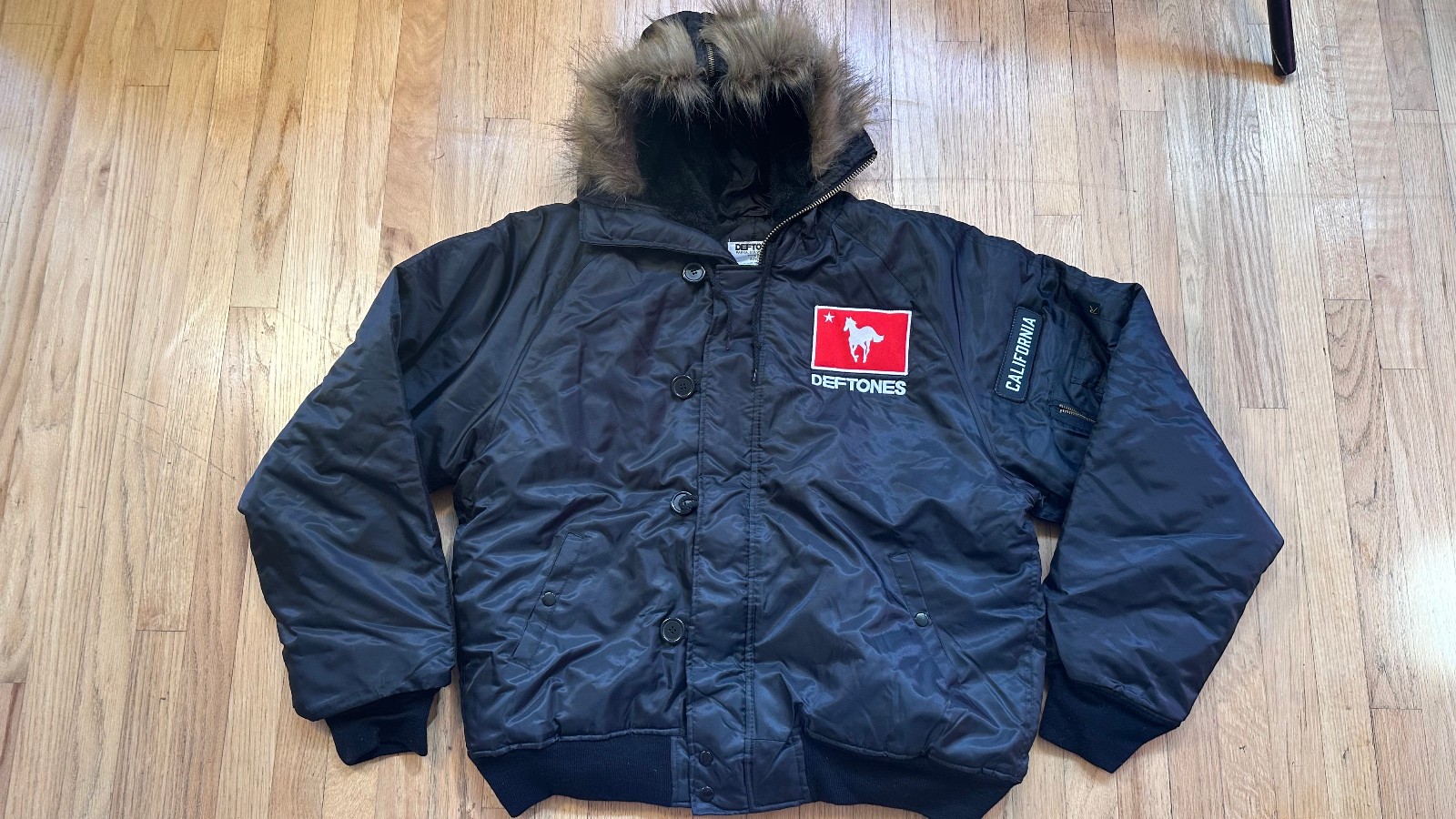 Deftones white pony Parka Jacket XL official alt nu metal team sleep alternative
