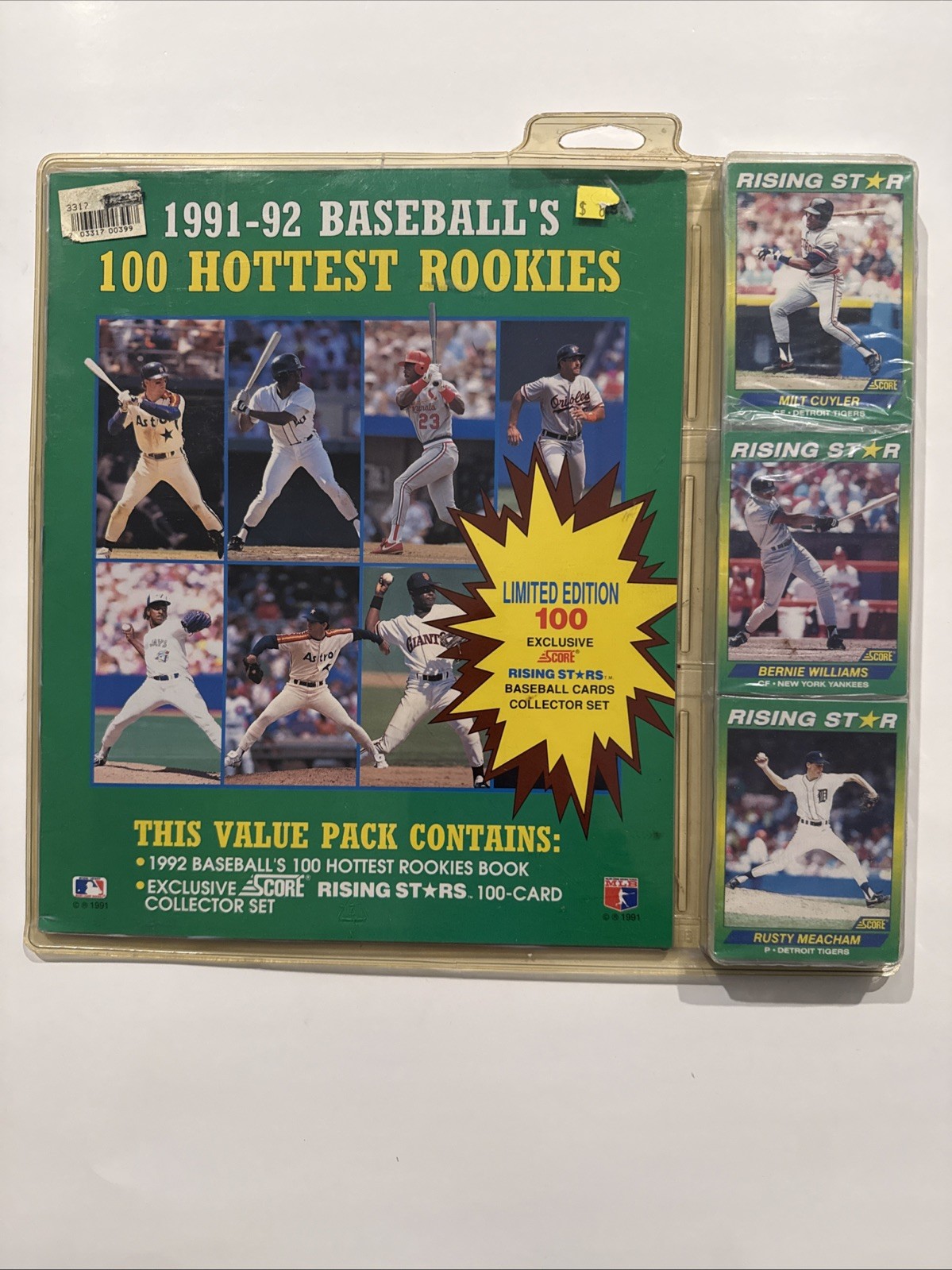 1989-90 SCORE BASEBALL 100 HOTTEST ROOKIES PLAYERS 100 CARD SEALED SET W/BOOK