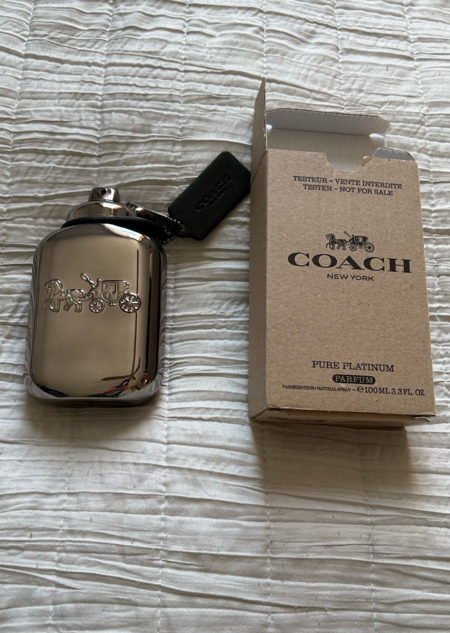 Coach Men\'s Pure Platinum Parfum 3.4 oz (Tester) Fragrance