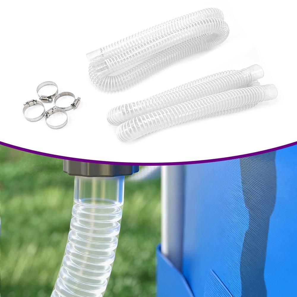 2X For Intex 1-1/4 inch Accessory Hose Above Ground Pool Pump Replacement 1.25“ 2X For Intex 1-1/4 inch Accessory Hose Above Ground Pool Pump Replacement 1.25“