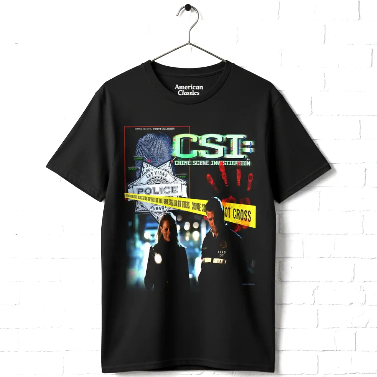 CSI Las Vegas Police Collage Men\'s T Shirt