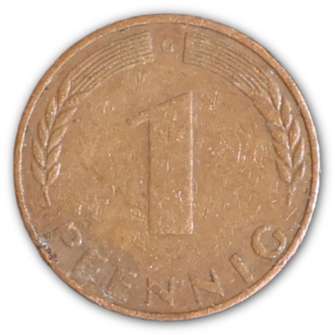 1 West German Pfenning (1948 - 1950) 