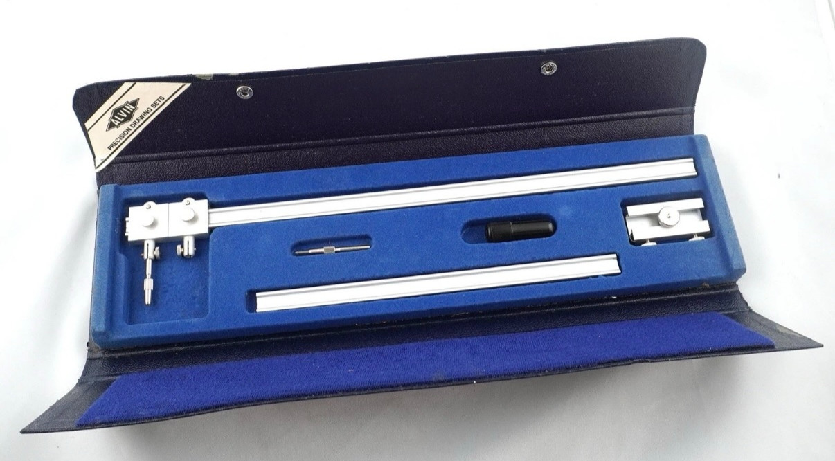 ALVIN 961A Precision Drawing Set Vintage Drafting Tool Kit with Case - Complete