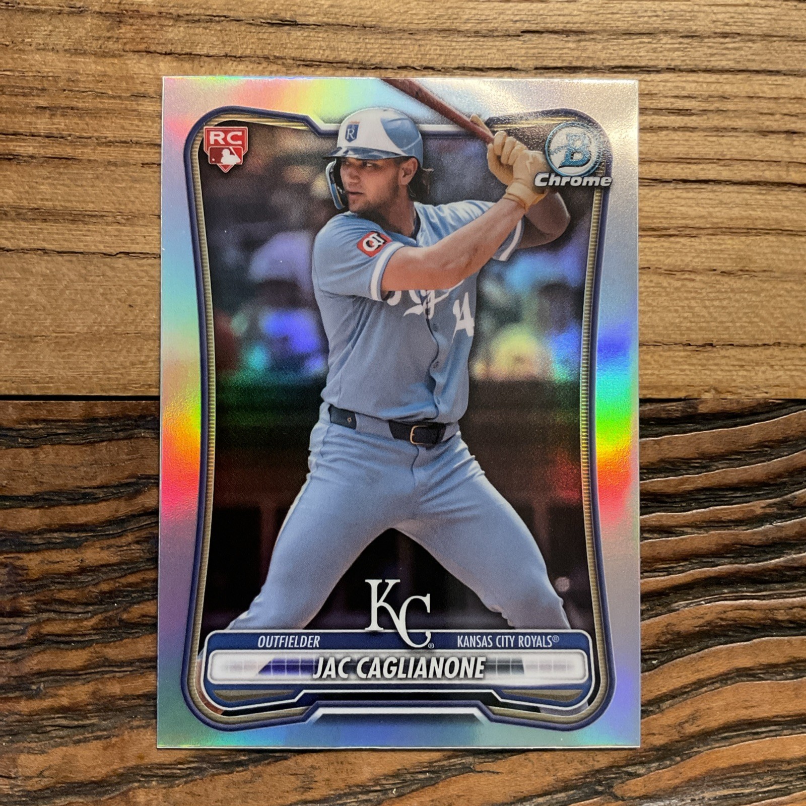 2026 Bowman Chrome Jac Caglianone RC Red Rookie #79 Kansas City Royals 2026 Bowman Chrome Jac Caglianone RC Red Rookie #79 Kansas City Royals