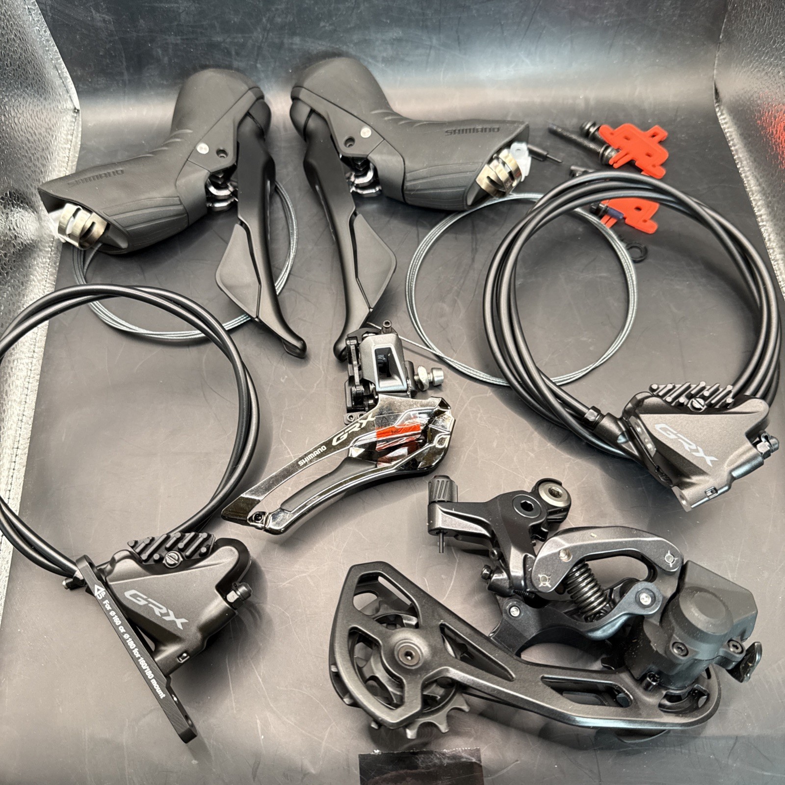 Shimano Grx Rx610 Shifters Rx820 Derailleurs Set 2x12 Mechanical Hydraulic (9480