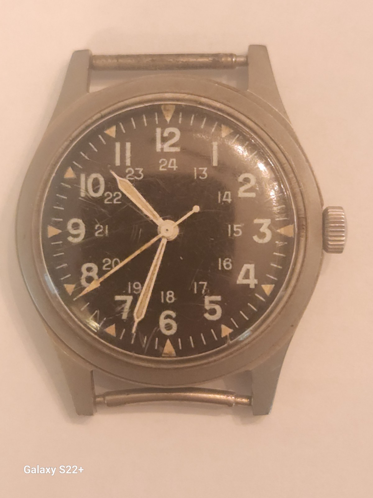 Vintage Benrus Military field Watch GG-W-113 Vietnam war era Mar 1973