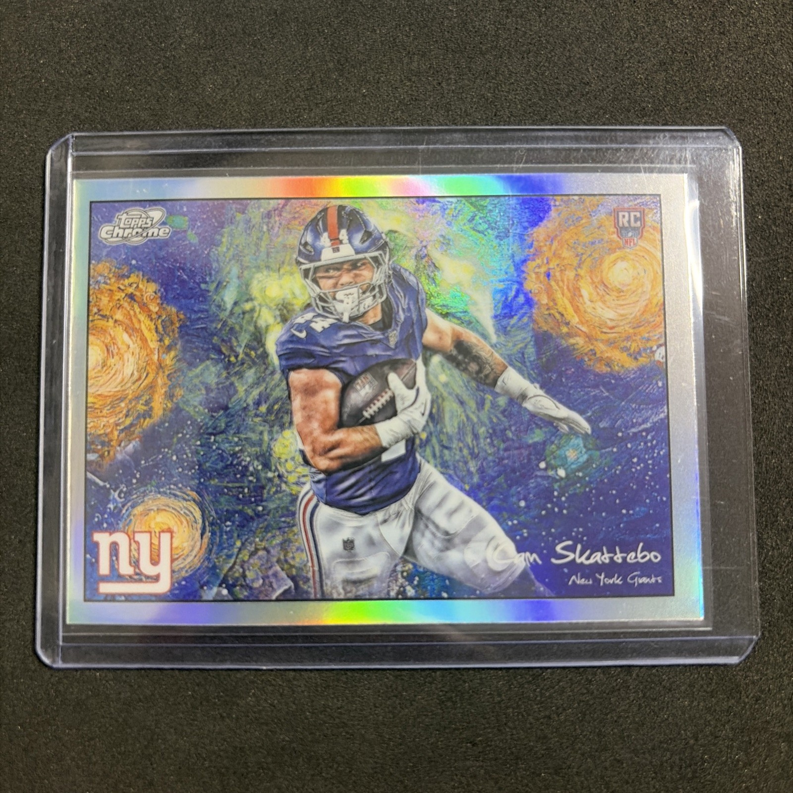2025 Topps Cosmic Chrome Cam Skattebo #STN-5 Stars In The Night RC Giants 2025 Topps Cosmic Chrome Cam Skattebo #STN-5 Stars In The Night RC Giants