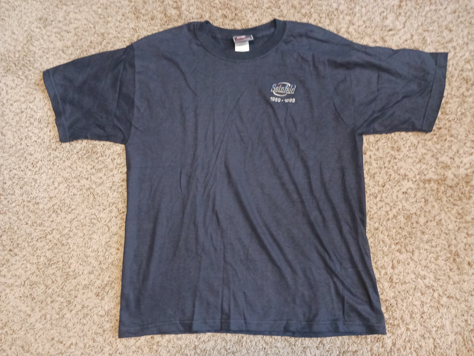 Vintage Seinfeld 1989-1998 NBC Experience Store T-Shirt Mens Size L Black 90s