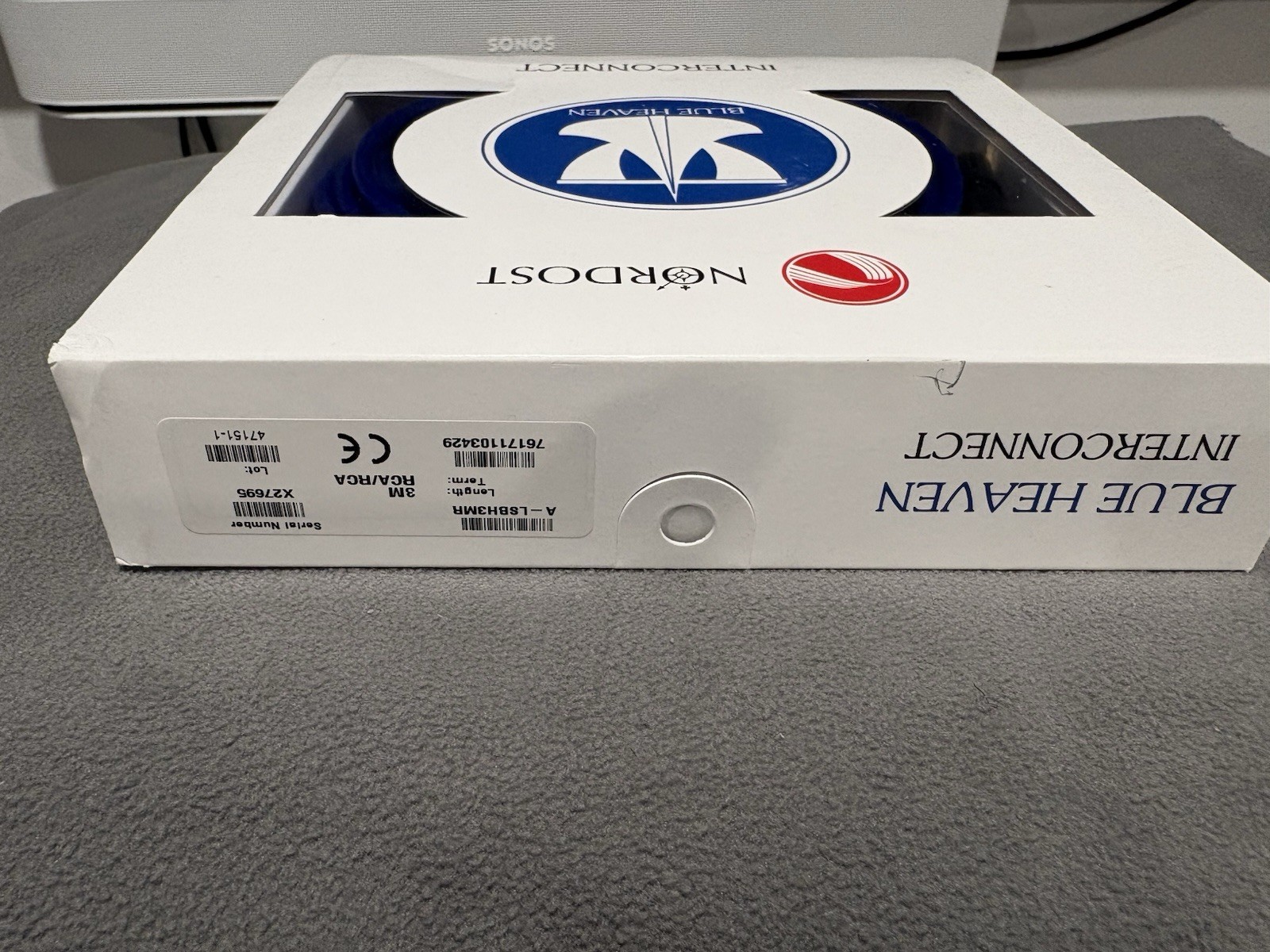 Nordost Blue Heaven Interconnect Cables 3m Long, RCA Connections