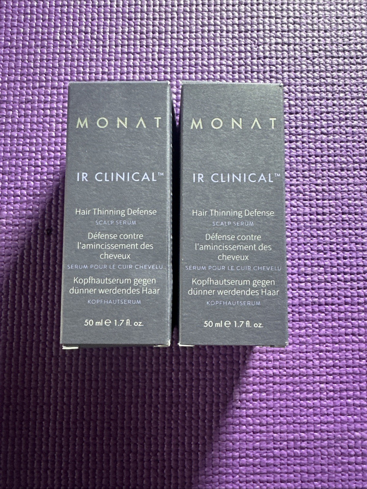 2-Monat IR Clinical Hair Thinning Defense Scalp Serum 1.7 Ea fl oz New in Box NW