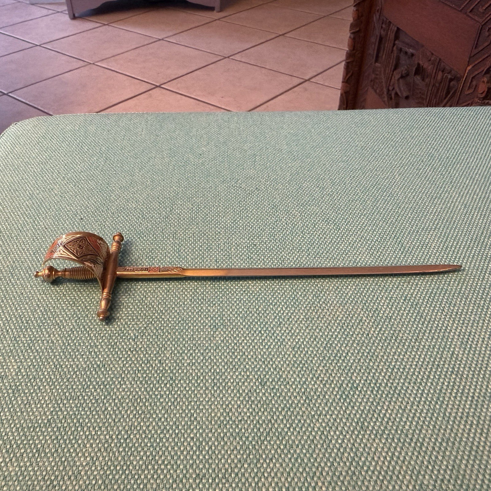 7” Vintage Toledo Sword Letter Opener Spanish with Gift Box 7” Vintage Toledo Sword Letter Opener Spanish with Gift Box