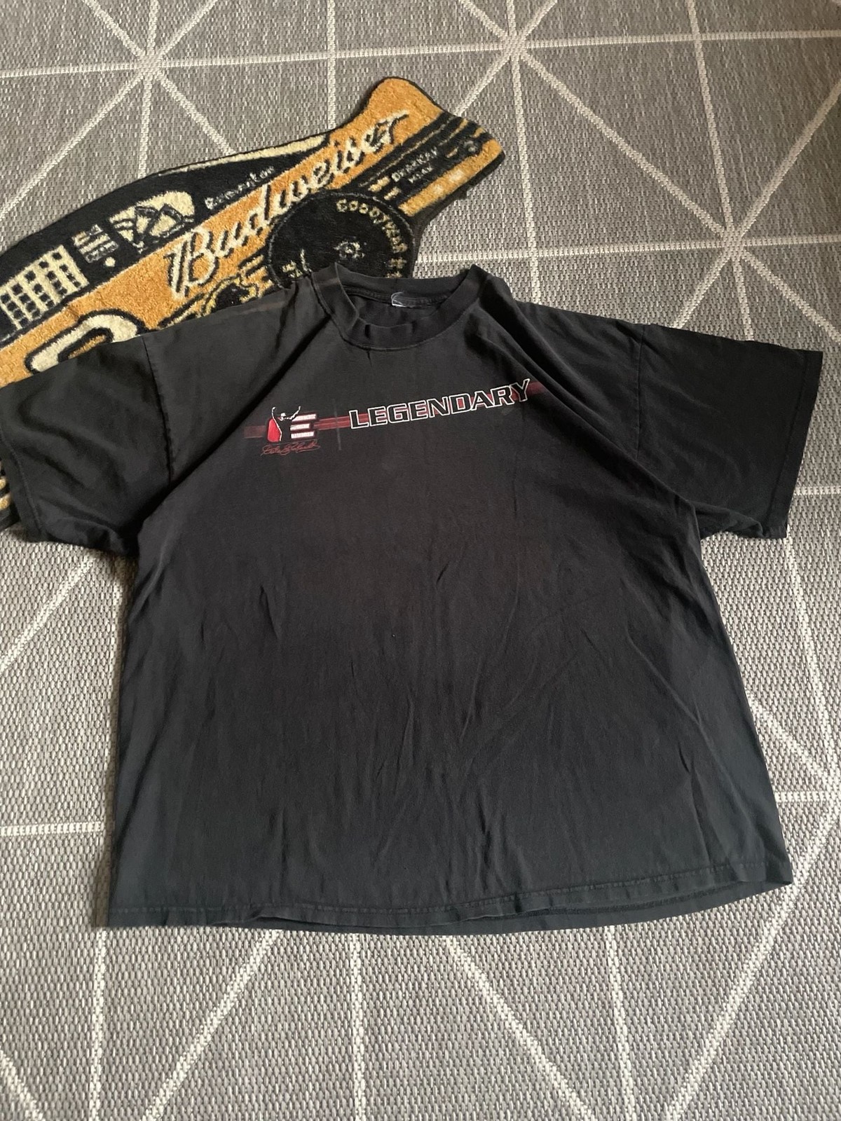 2000s NASCAR Dale Earnhardt Legendary T-Shirt Black Graphic Tee 2000s NASCAR Dale Earnhardt Legendary T-Shirt Black Graphic Tee