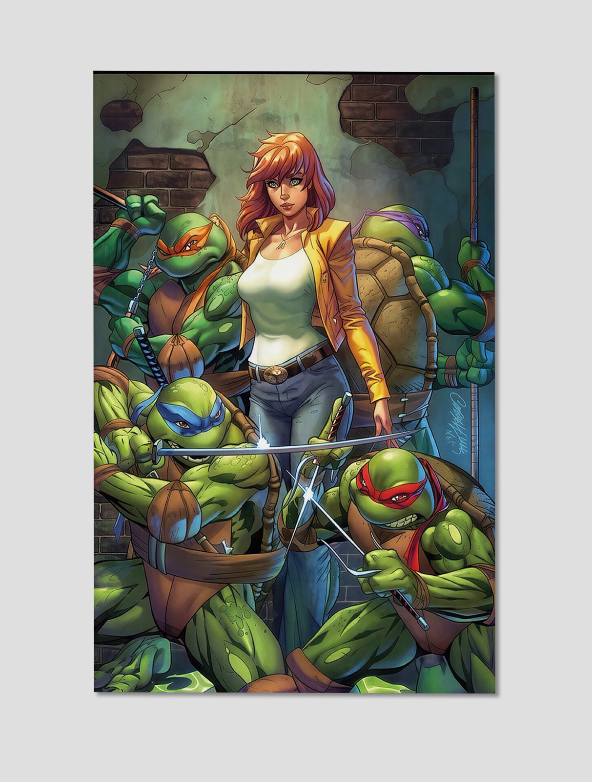 TMNT #20 Campbell Giclee Print Poster 11x17 April O'Neil Turtle Power Art