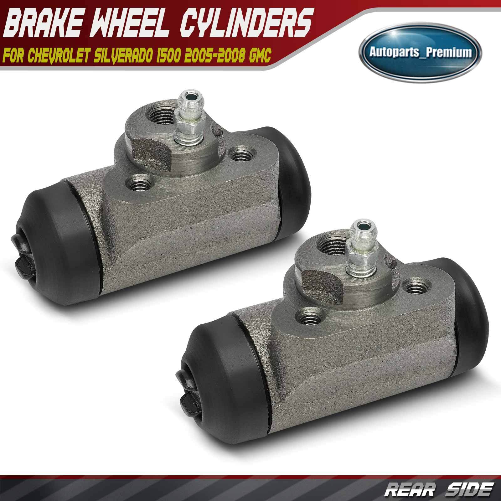 2Pcs Rear Drum Brake Wheel Cylinder for Chevrolet Silverado 1500 2005-2008 GMC