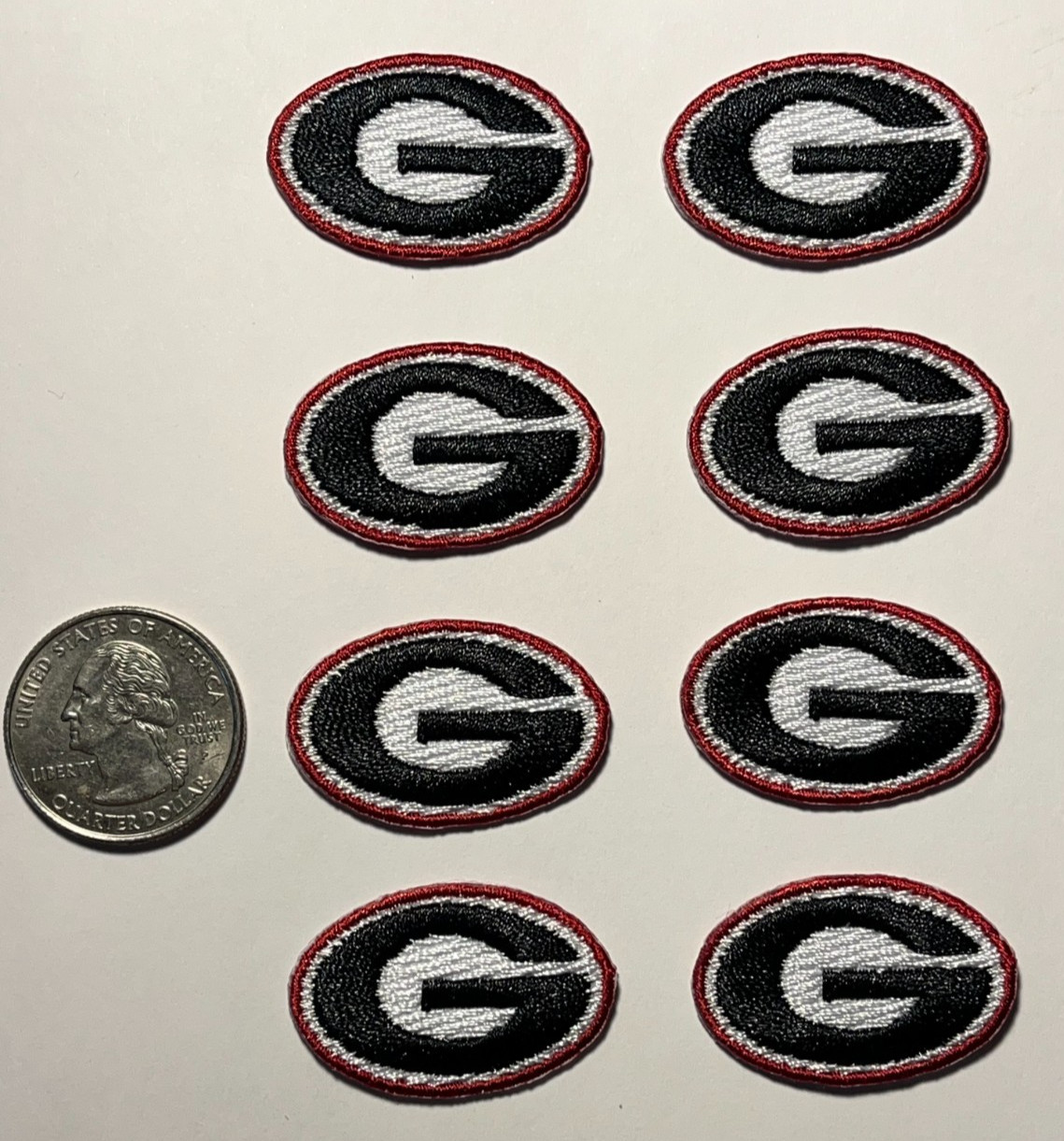 UGA University of Georgia Bulldogs uga bulldogs GA bulldogs patch 8 pieces 1.25\