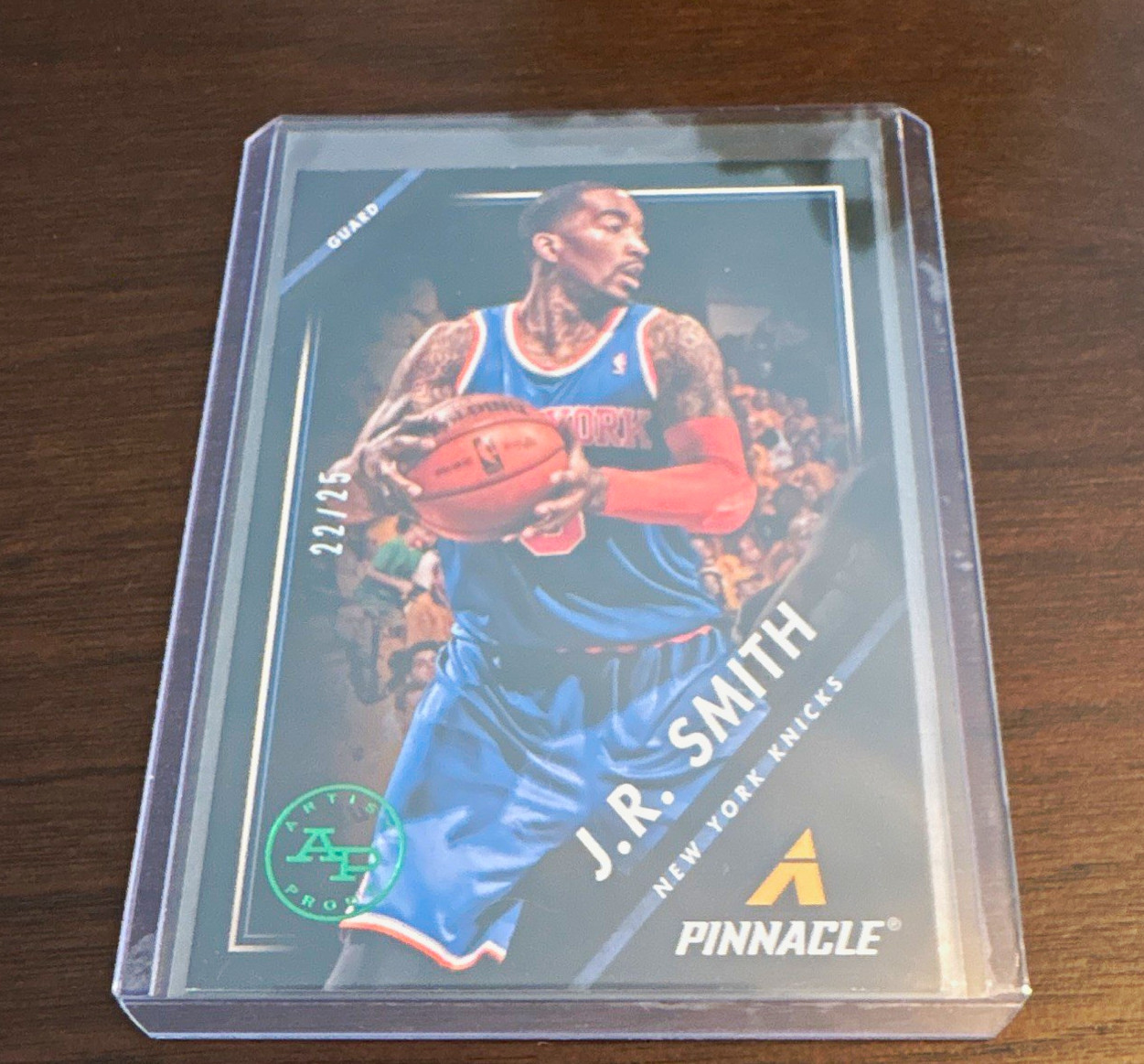 Panini 2013-14 Pinnacle Basketball J.R. Smith Green Artist Proof /25 #77 Knicks