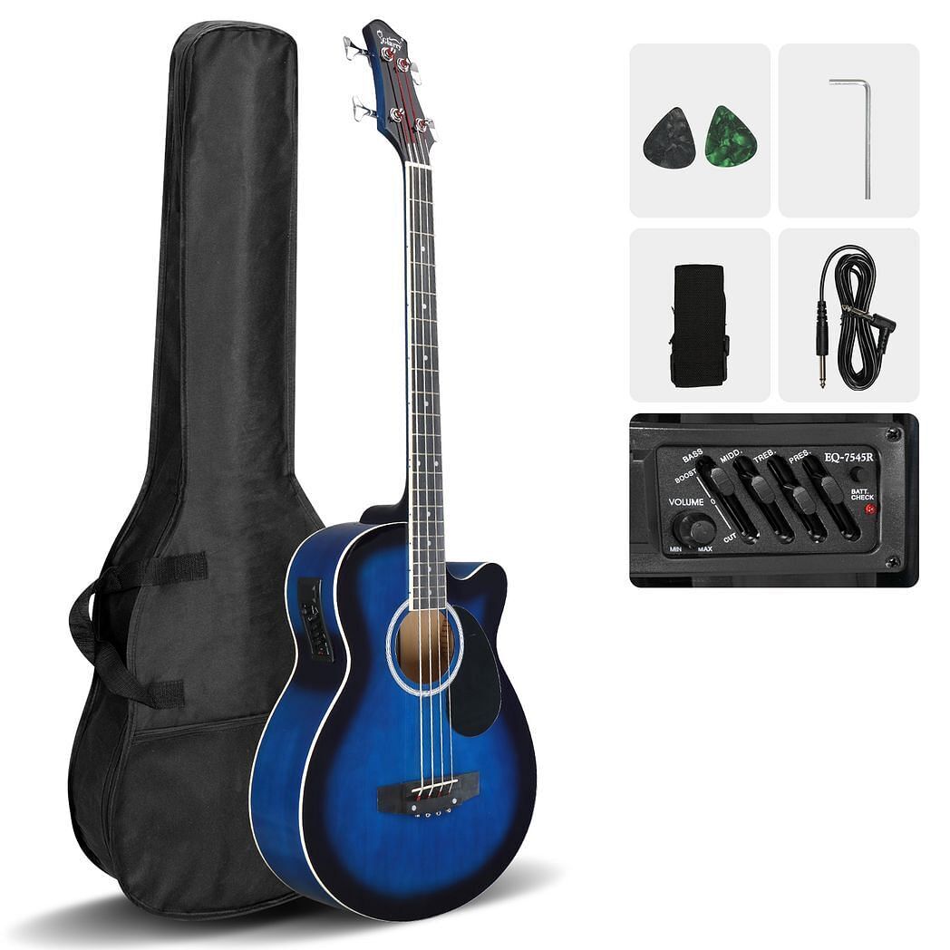 Glarry GMB101 4 string Electric Acoustic Bass Guitar w/ 4-Band Equalizer EQ-7545