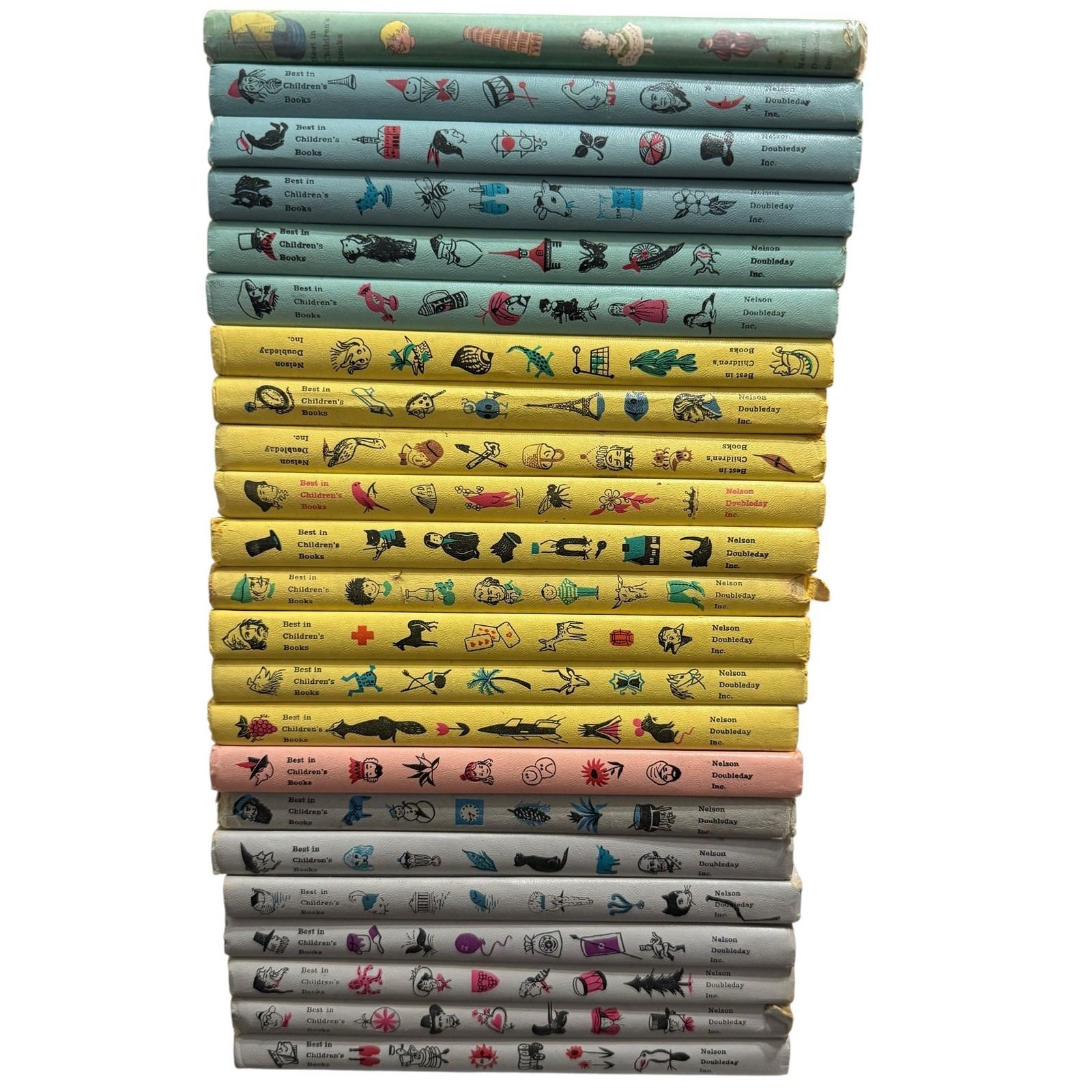 Vintage Best in Childrens Books Hardcover Nelson Doubleday 1950\'s 60\'s Lot of 23