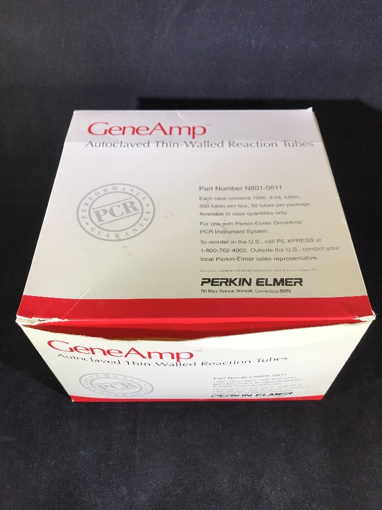 PERKIN ELMER N801-0611 GENEAMP AUTOCLAVED THIN-WALLED REACTION TUBES 0.5ML 350pc