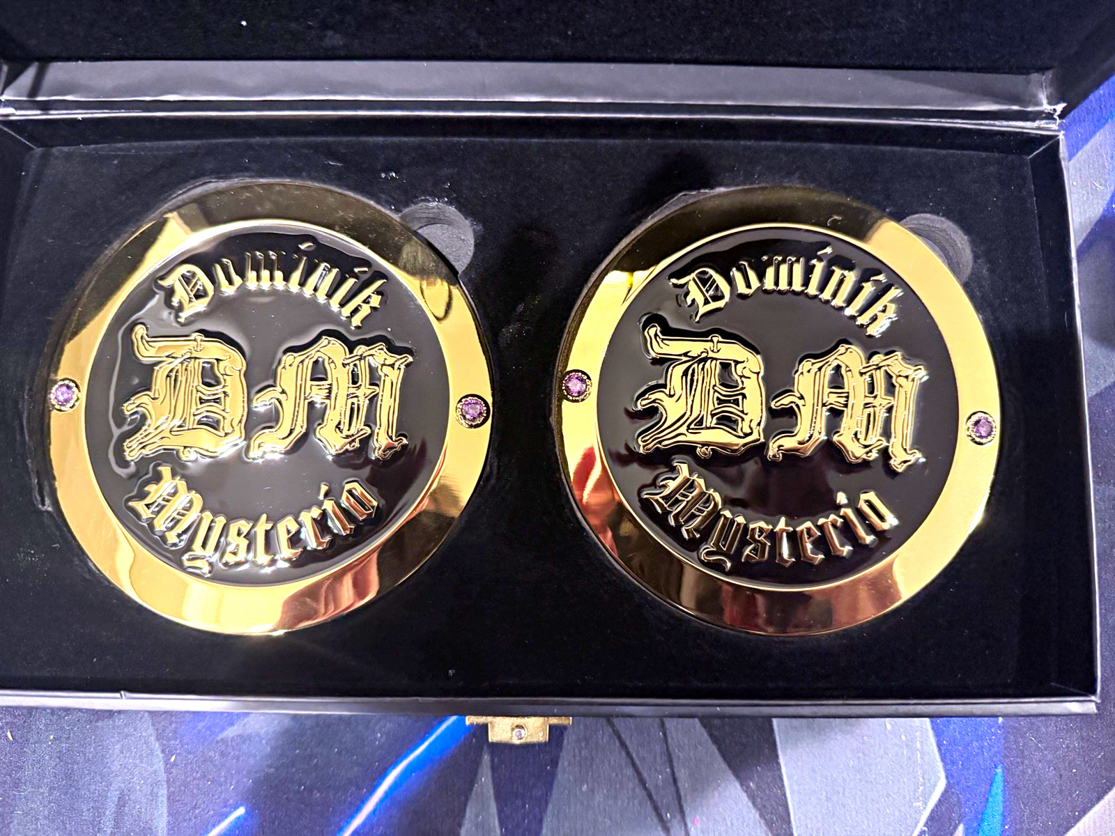 Wwe official Dominik Mysterio sideplates restoned Wwe official Dominik Mysterio sideplates restoned