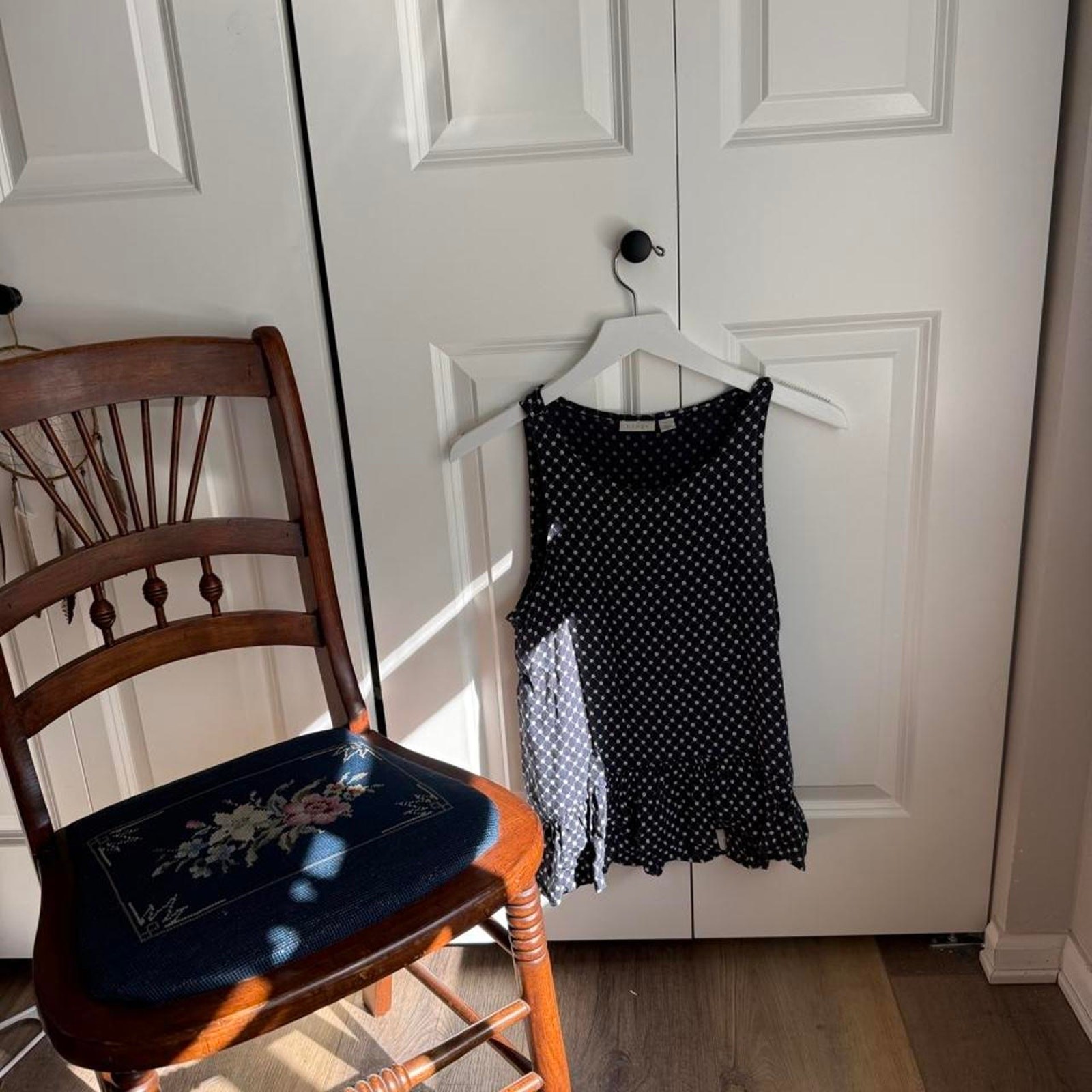 Hinge (Nordstrom Brand) white and black polka Blouse Hinge (Nordstrom Brand) white and black polka Blouse