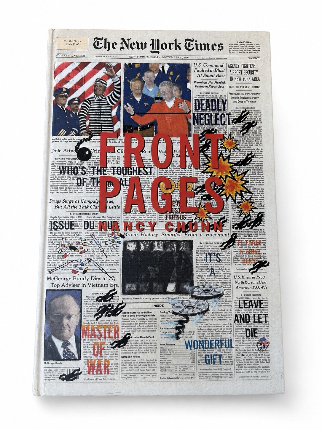 Nancy Chunn Front Pages 1997 Rizzoli Folio Hardcover Art Book NY Times Excellent