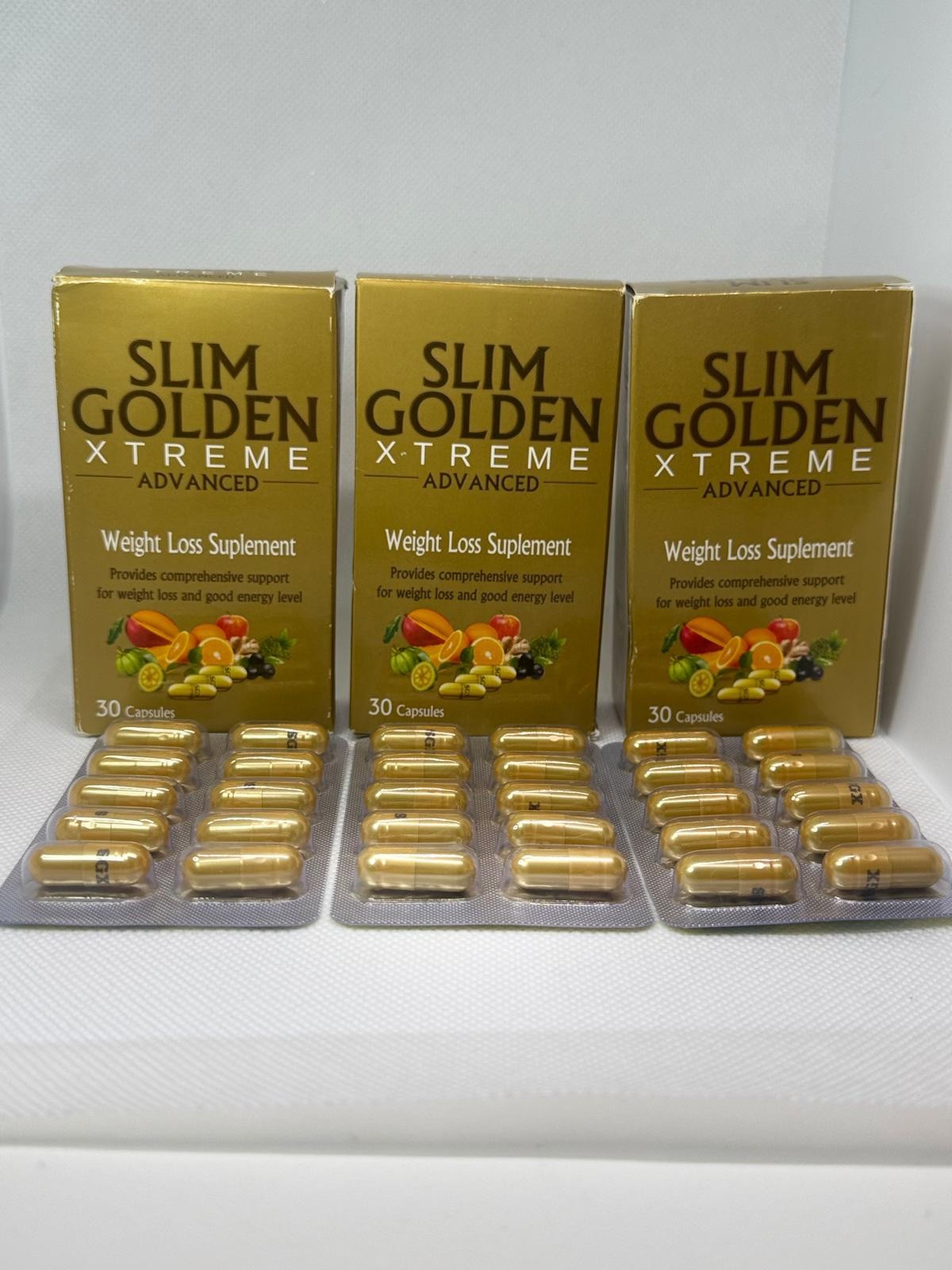 2 Slim Golden Xtreme Advance Weight Loss Supplement 60 Capsules (2 Cajas) 2 Slim Golden Xtreme Advance Weight Loss Supplement 60 Capsules (2 Cajas)
