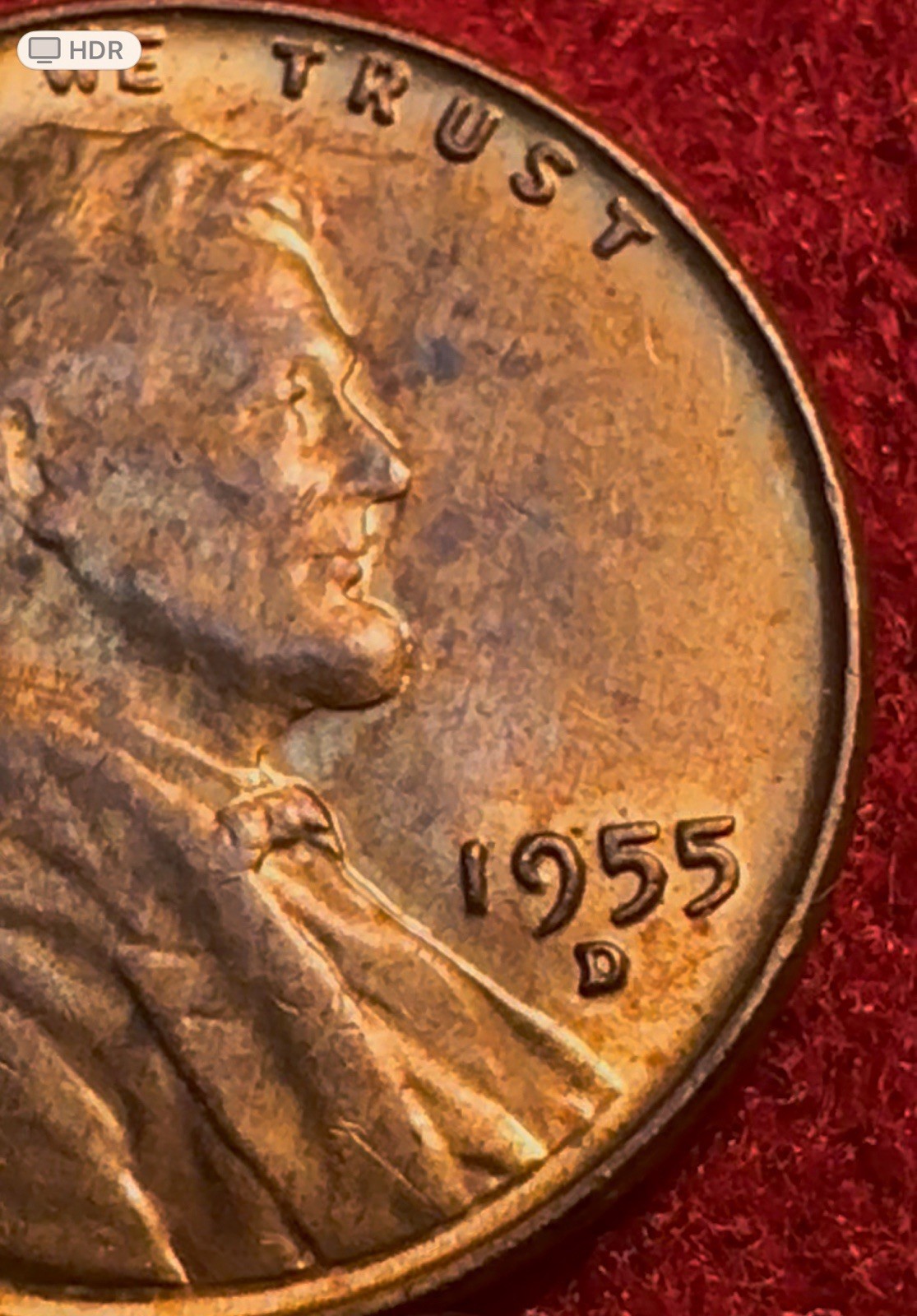 1955-D RARE Red Excellent Condition