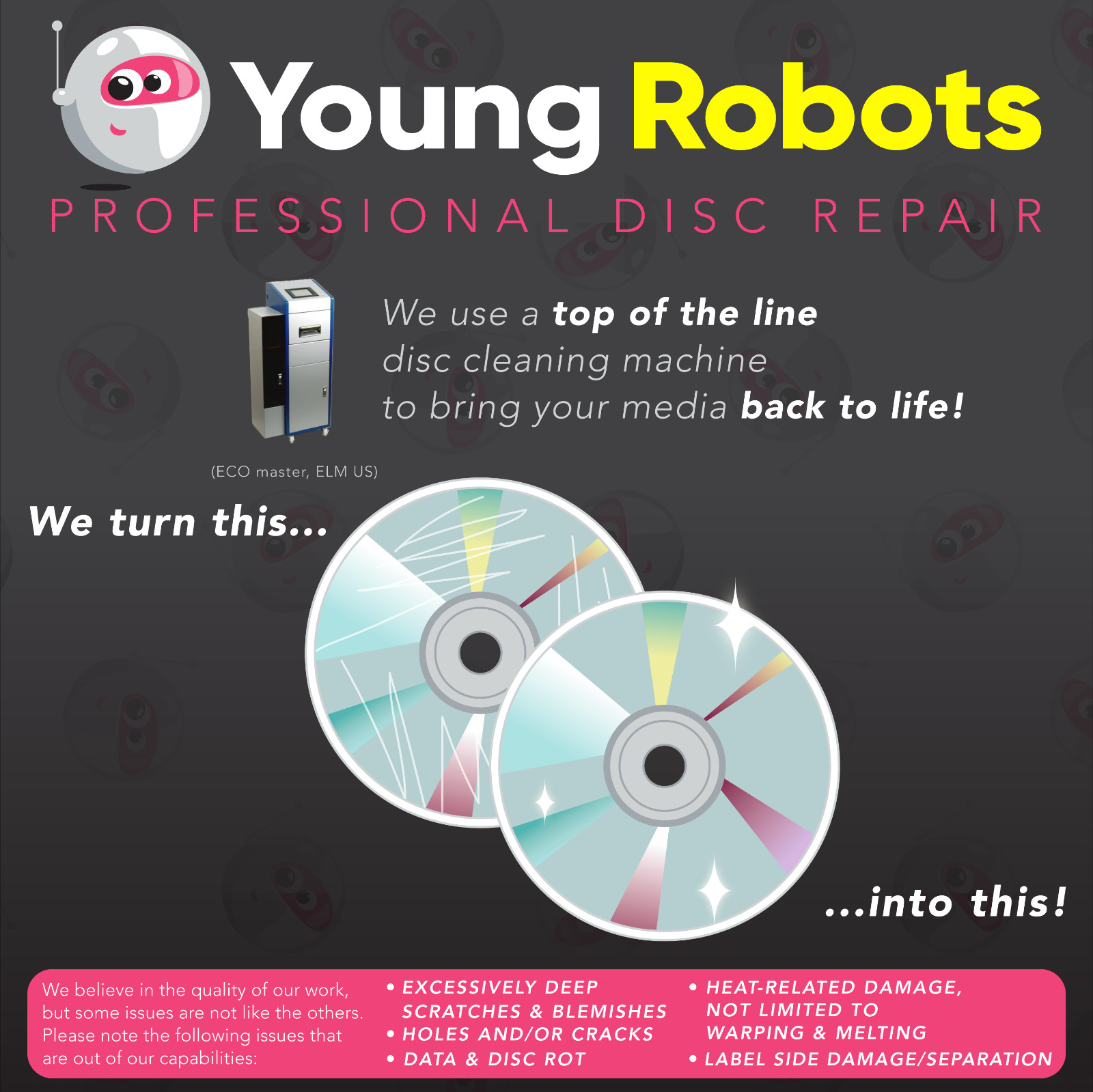 50 Video Game, Gamecube, CD DVD Blu-Ray Disc Repair Service - Remove Scratches