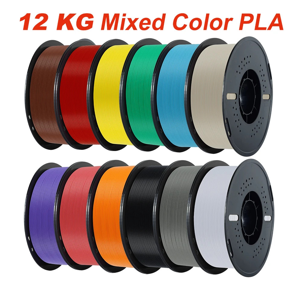 10KG/22LBS Multicolor PLA filament 1KG/Roll 1.75mm For 3D Printer Material for