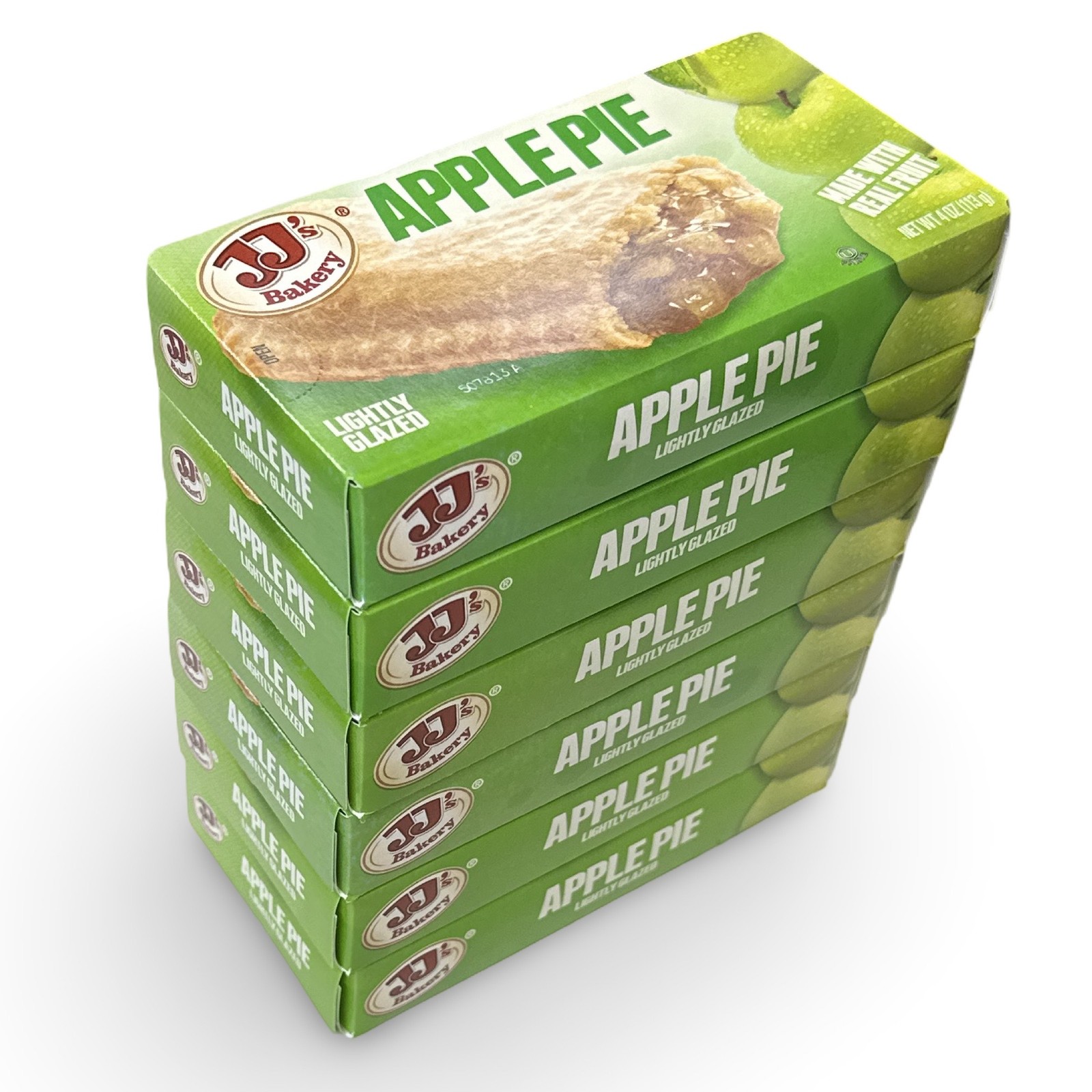 JJ\'s Bakery Apple Lightly Glazed Snack Pies 4oz (Pack of 6)